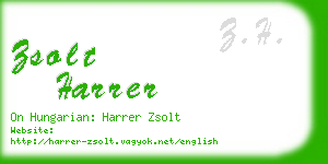 zsolt harrer business card